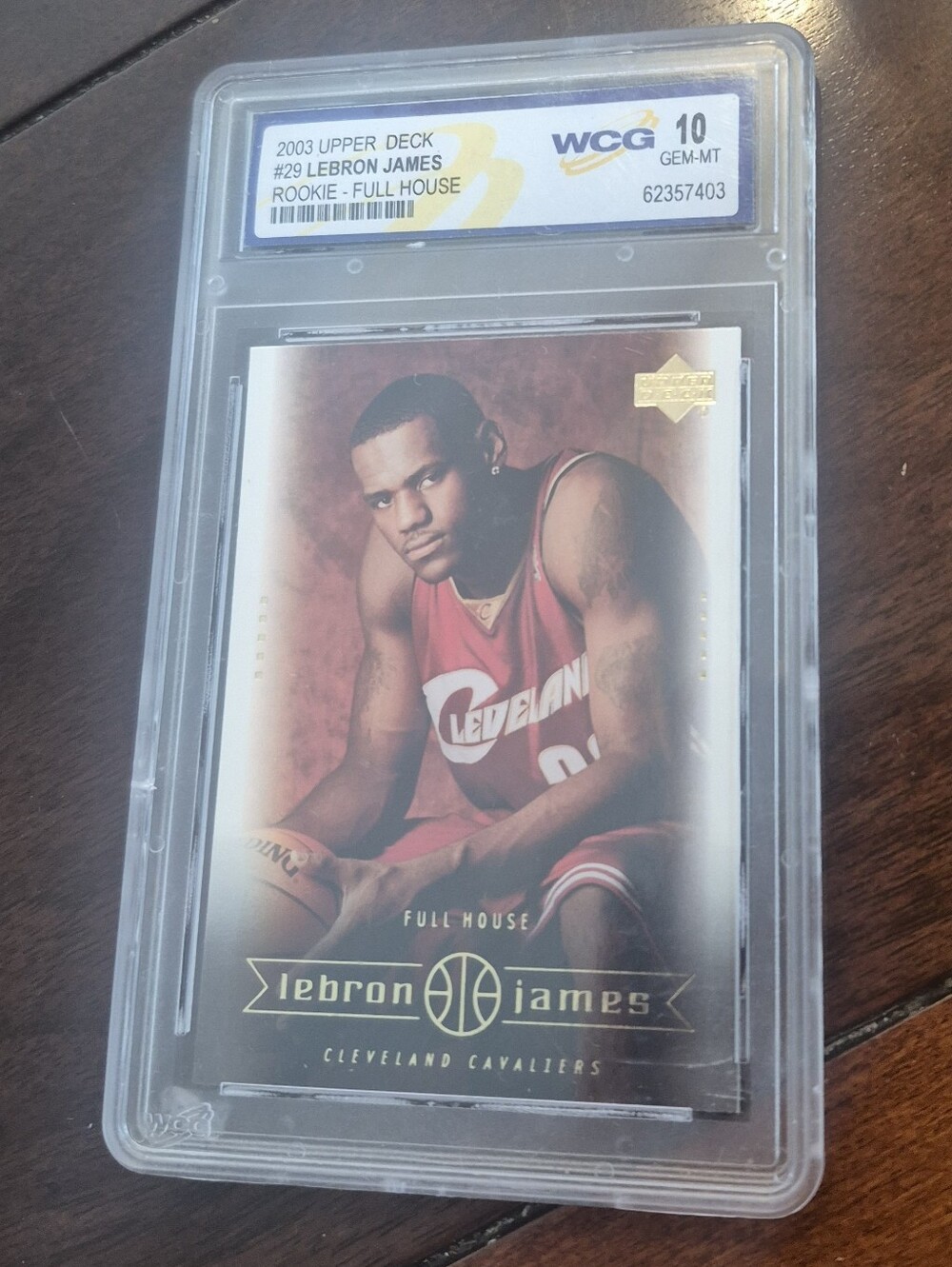 2003 Upper Deck LeBron James Full House #29 Rookie RC WCG 10 Gem Mint Cavaliers